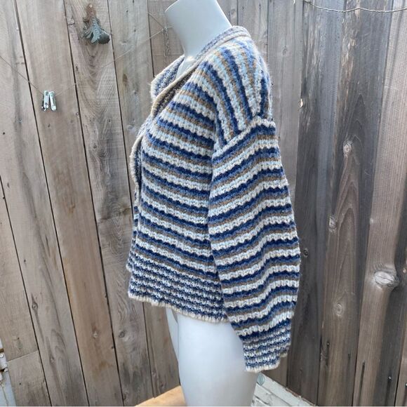 Madewell Waller Crop Cardigan Sweater in Stripe size XS - Picture 7 of 10